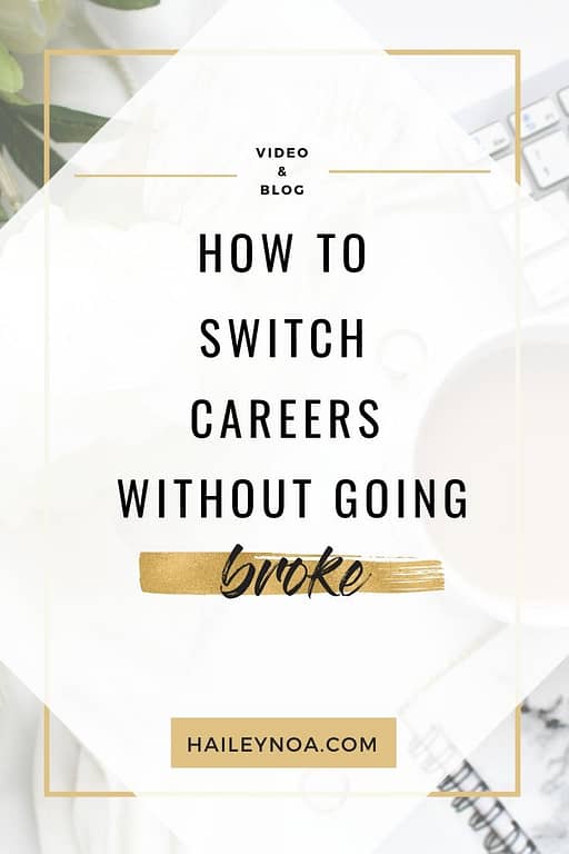 How to switch careers without going broke