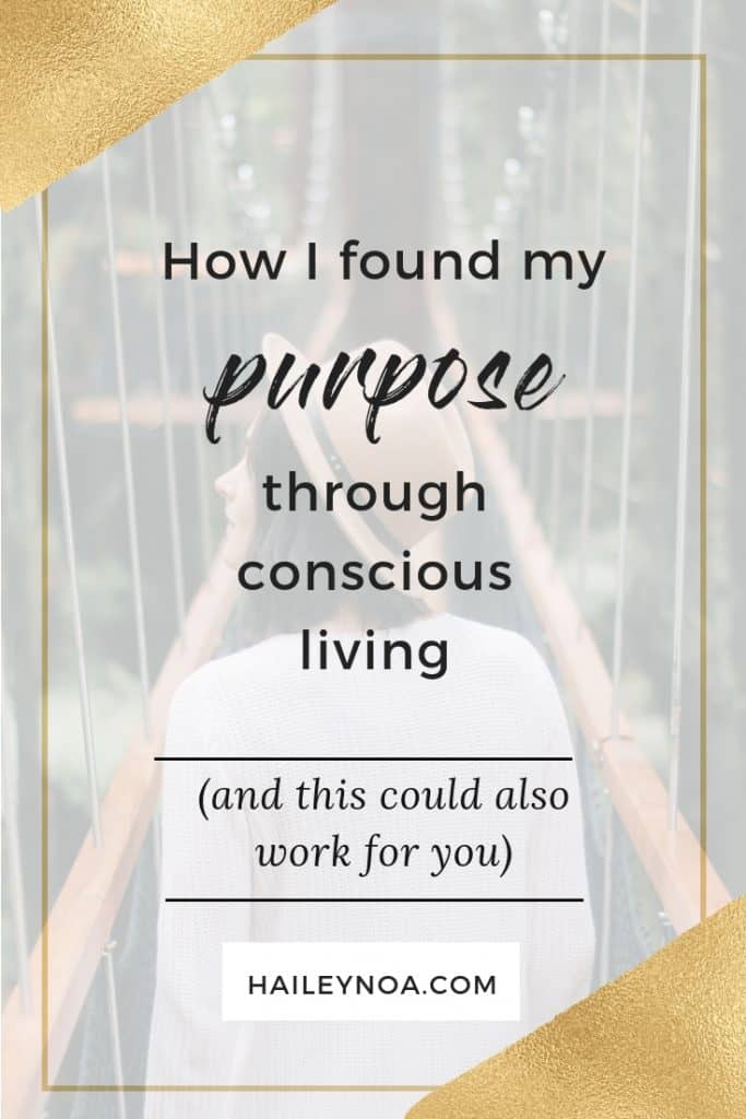 How i found my purpose through conscious living